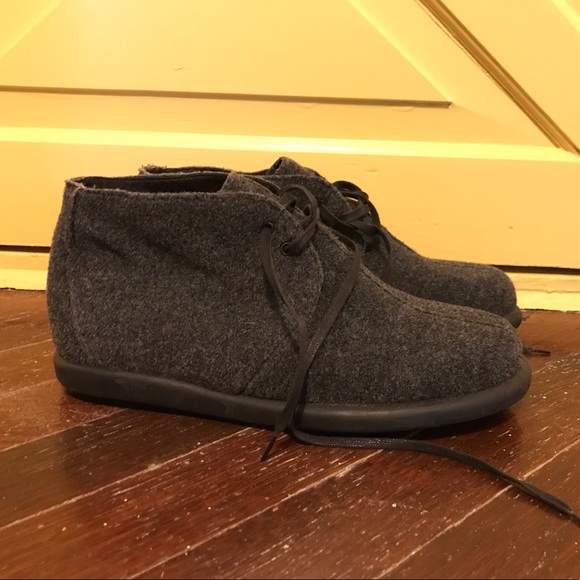 Grey Wool Shoes - Picture 2 of 6